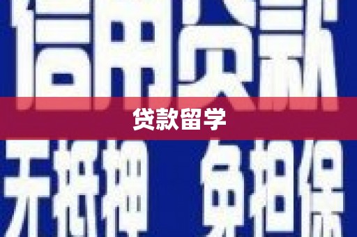滨江贷款留学