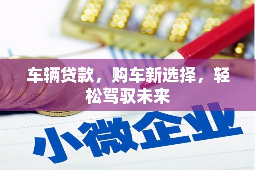滨江车辆贷款，购车新选择，轻松驾驭未来