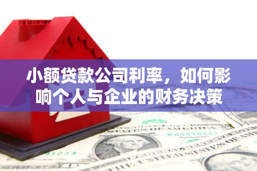 滨江小额贷款公司利率，如何影响个人与企业的财务决策