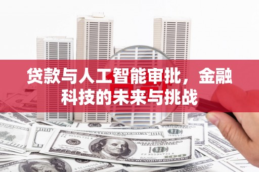 滨江贷款与人工智能审批，金融科技的未来与挑战