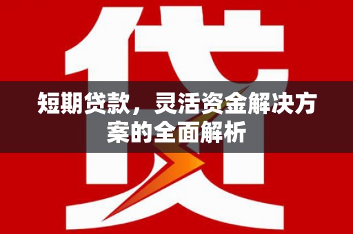 滨江短期贷款，灵活资金解决方案的全面解析